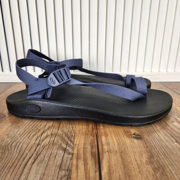 Chaco Bodhi Storm Blue Sandals Mens Size 11 Black Toe Loop Strappy Beach Shoes main image 10